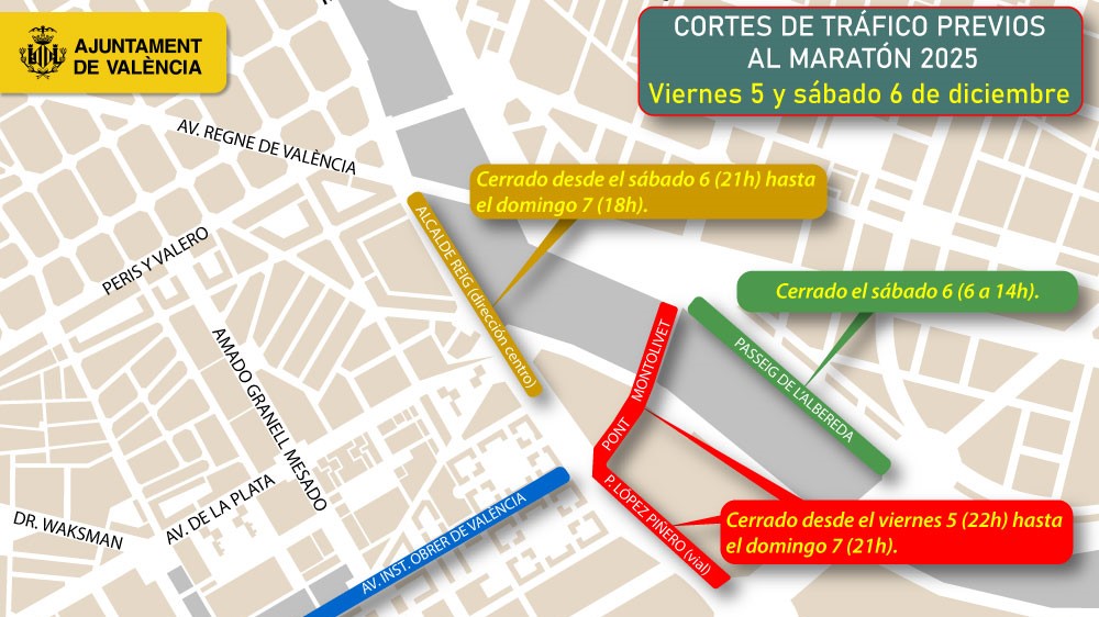 1201 Marato cortes de trafico previos