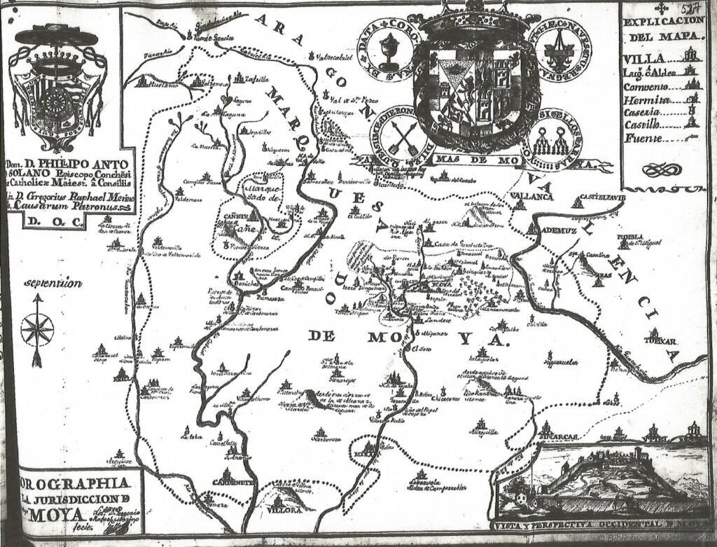 Los gancheros del Rincón de Ademuz 2 MAPA MARQUESADO DE MOYA 1787 T.L 2 1024x781 1