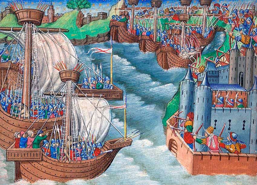 Roger de Lauria: el almirante que convirtió el Mediterráneo en un mar aragonés 6 atac naval de lepoca medieval
