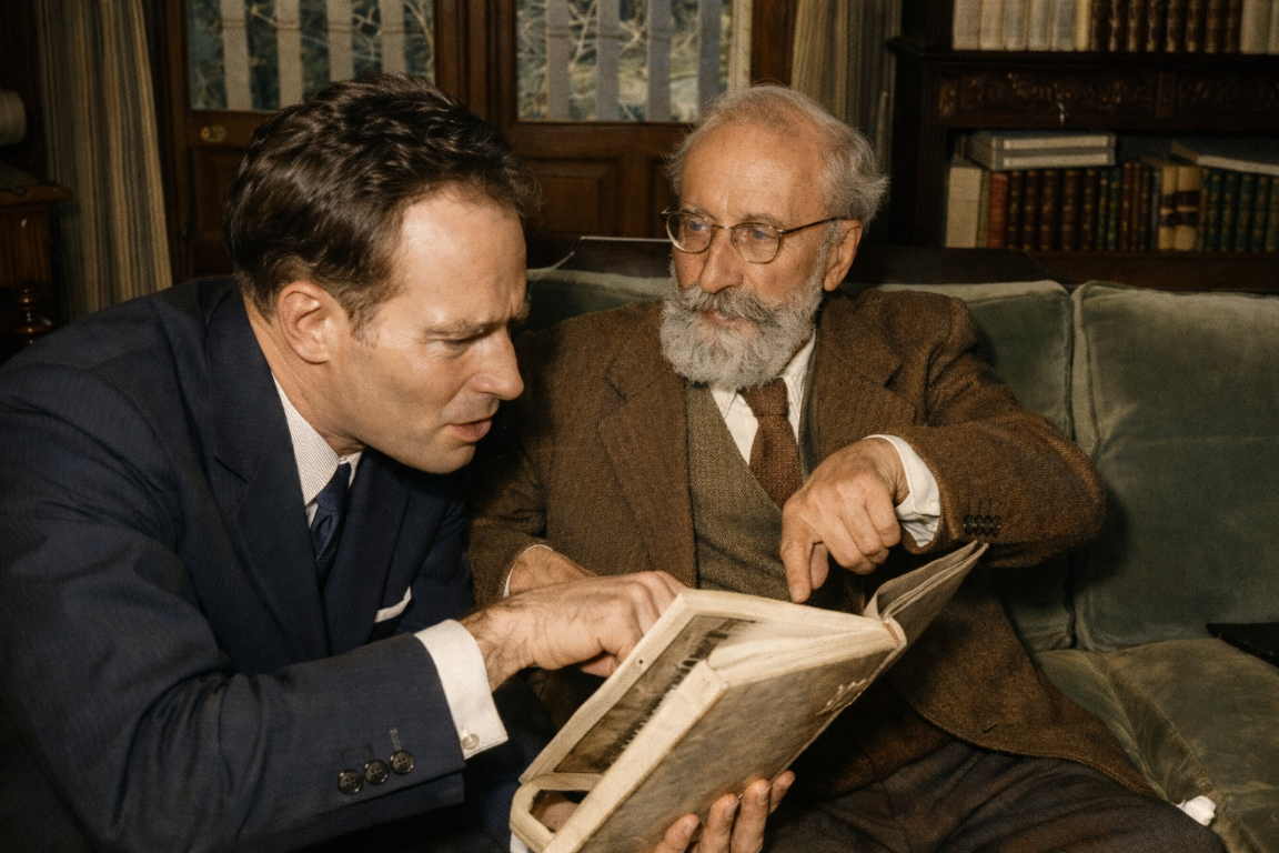 la visita de Charlton Heston a Menendez Pidal Mediana