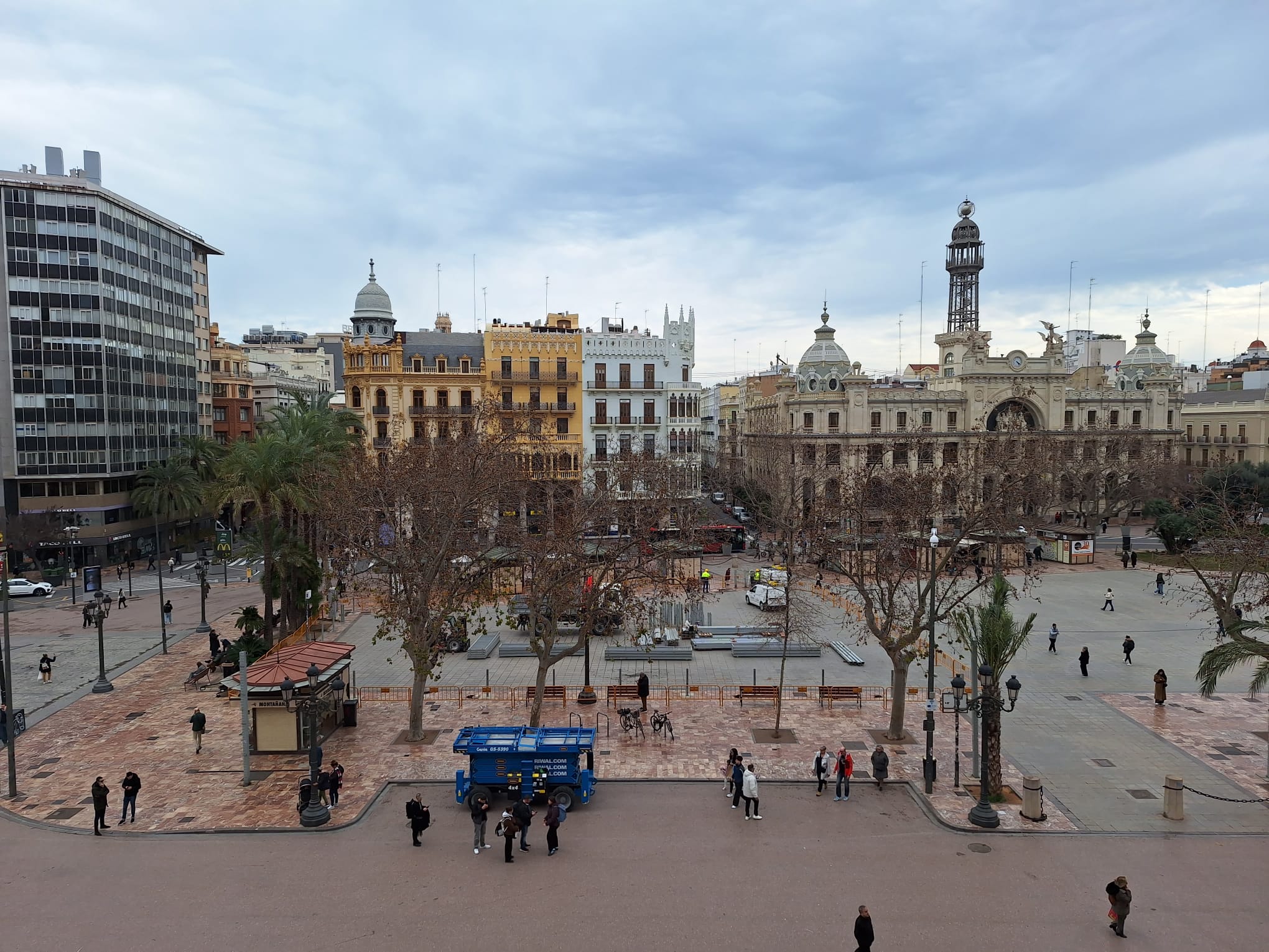 arranca el montaje de las mascletaes de Fallas 1