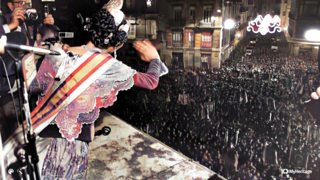 historia de la crida fallas de valencia en blanco y negro 1