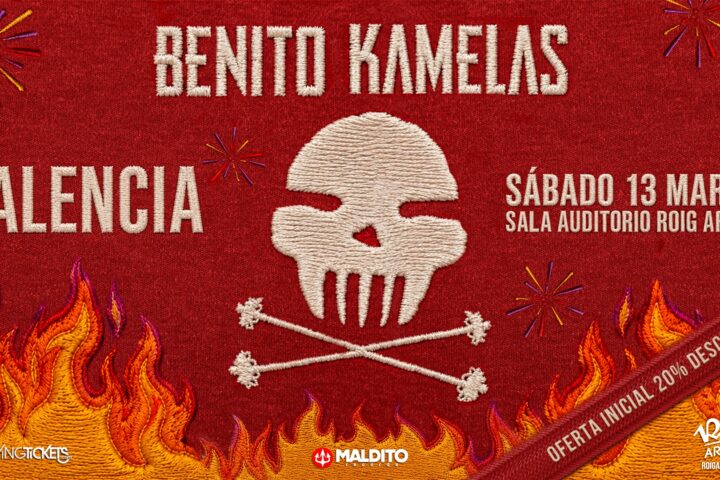 Cartel Concierto Benito Kamelas Roig Arena