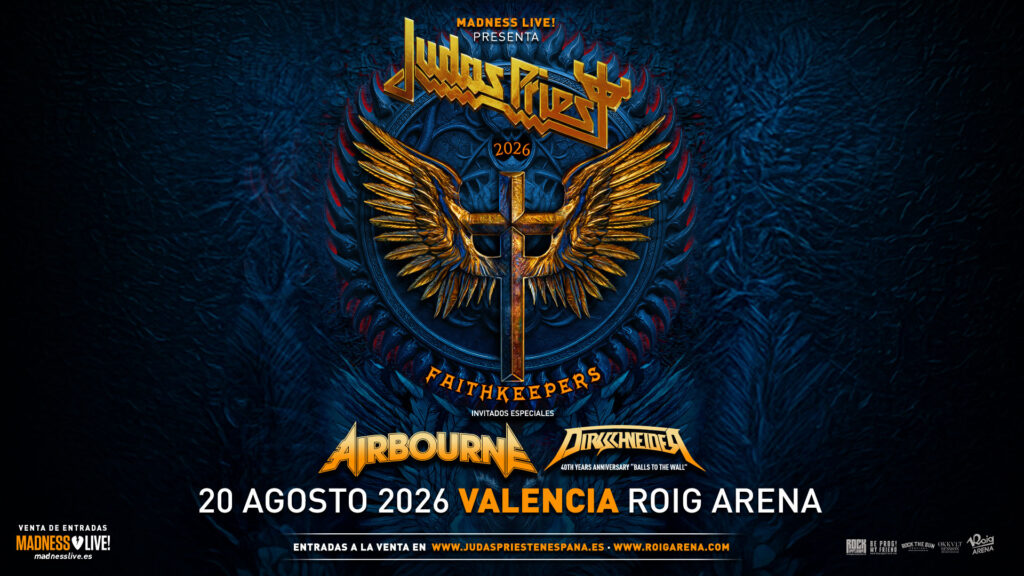 Cartel Concierto Judas Priest en Roig Arena