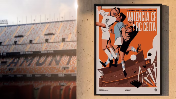 El Valencia CF convierte la ultima temporada de Mestalla en un homenaje a su historia