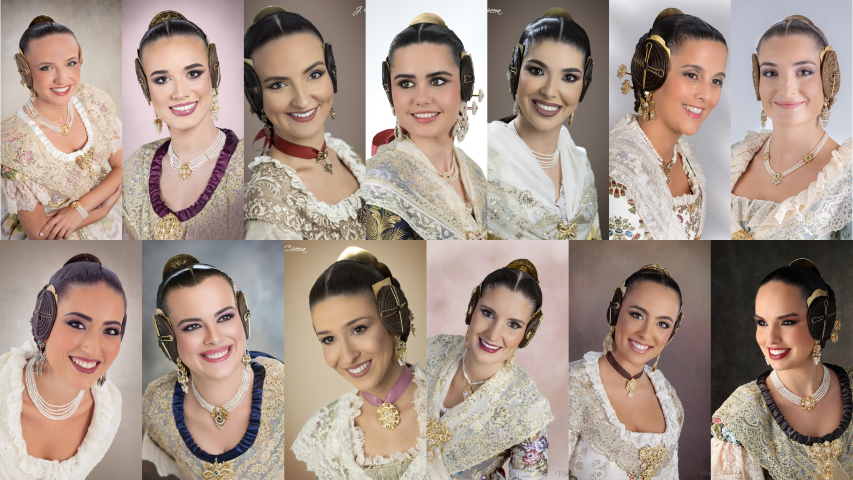 candidatas falleras 2027 retratos horizontal Pequena