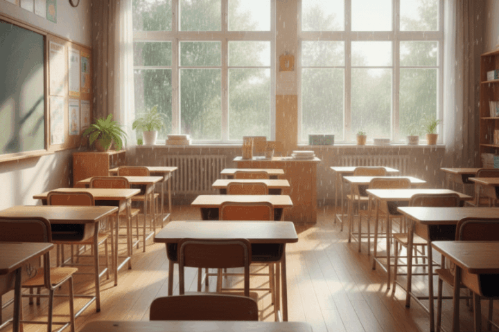 clases colegio lluvia 1