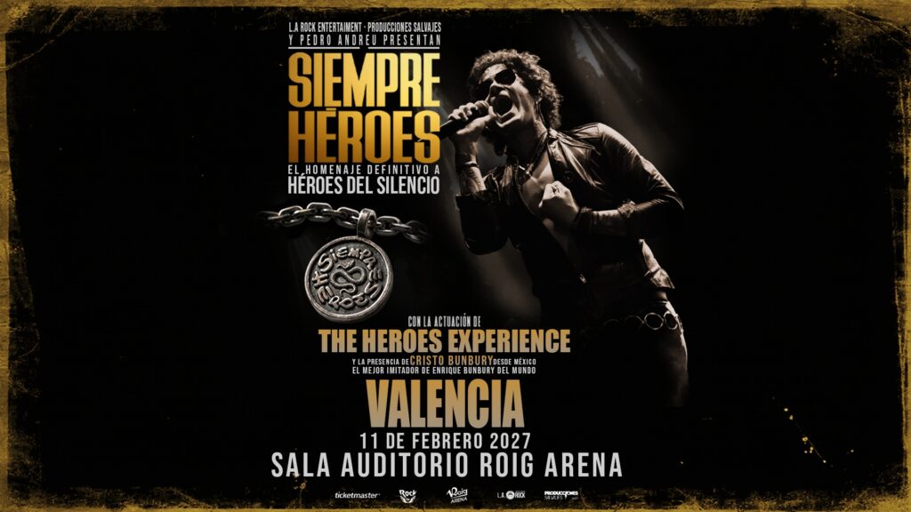 Cartel Concierto Siempre Heroes Sala Auditorio
